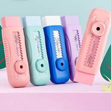 Gommes rétractables personnalisées avec nom, gommes de crayon personnalisées avec fleur de mois, gommes en caoutchouc, gommes pour dessin, fournitures scolaires, cadeau de rentrée scolaire. Gommes personnalisées convenant au bureau, à l'école, aux étudiants, rentrée scolaire