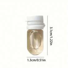 2pcs Transparent Portable Travel Bottle With Flap, Glass For Lotions And Lotions - Random Color - 查看 2