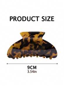 1pc Leopard Print Cute PVC Plastic (Polyvinyl Chloride) Custom Name Hair Claw, Personalized Tortoise Shell Acrylic Clip, Customized Monogrammed Claw Clip Hair Clip, Wedding Hair Accessories
