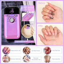 COSYGLOW Professional Portable Nail Drill Machine 45000 Rpm Manicure Machine Strong Nail Drill For Home And Salon, Dazzle - Electro Plate - View 7