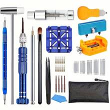 Watch Repair Kit, For Watch Battery Replacement & Watch Link Removal And Resizing & Watch Opener, Watch Repair Screwdriver Set, Watch Wrench Back Remover, Watch Cleaning, Spring Bar Tool