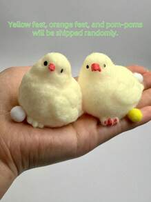 1/2/6pcs Mini Chick, Decoration Or Gift For Good Friends, Slow Rebound To Relieve Stress, Bouncy Chick Squeeze Music (Keychain Color Random), Give To Girlfriends, Girlfriend Pendant, Cute Chick Keychain, Perfect Choice For Valentine's Day,Mother's Day,Gift For My Mother
