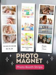 1-5Pcs Custom Photo Film Strip, Personalised Photo Gift With 3 Images, Retro Style Print, Wedding Keepsake, Film Photography Gift, Custom Photo Bookmark,Personalized Customized Photo Strips,Wedding Photo Booth Cover,Custom Photo Booth Prints - Personalized Wedding & Party Decor Cards With Custom Text