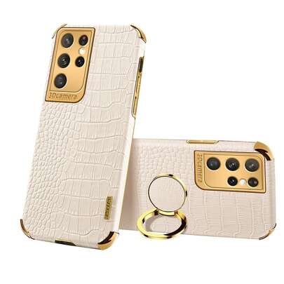 1 件优质时尚电镀四角防摔仿鳄鱼皮纹理磁性车载保护手机壳兼容 11/12/13/14/15/16 Pro Max、Galaxy S22/23/24+ U、A05/A14/A15/A24/A25/A34/A54S、OPPO、VIVO/Redmi Note 13 Pro/13C/A3、HONOR 70/90/X7/X8/X9B 等型号，TPU 材质整个手机后盖防水防震防刮
