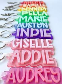 Backpack Keychain Name Tag, Acrylic Name Keychain,Personalized Acrylic Name Tag,Diaper Bag Tag, Lunch Box Tag,Multi-Functional,Ornamental,Letter,Stylish,Modern,Colorful,Cute,Adorable,Casual,Custom,Personalised,Unique,Customized,Ideal Gifts For Him,Ideal Gifts For Her