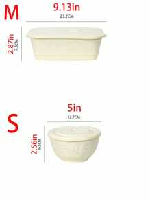 1pc Ceramic Bento Box, Square Compartment Lunch Plate, Airtight Meal Prep Container, High-Quality Lunch Box For Students