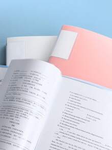 A4 透明插页文件夹，学生专用，试卷，乐谱，证书收集，办公室文件夹，活页夹，返校，学校用品 - 彩色 - 查看 10