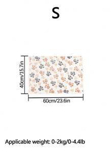 4pcs Extra Soft Fleece Cat Blanket With Cute Paw Print Pattern, Machine Washable Flannel Pet Throw Blanket, Available In Multiple Colors And Sizes, Suitable For Small To Medium Pets - Multicolor - View 14