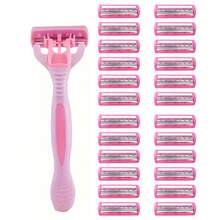 这款女士三层剃须刀是一款手动剃须套装，配备防滑条，带来顺滑舒适的剃须体验。它适用于10种场合，是女性日常剃须的必备工具，也是一款经典的女士剃须刀。 - 淺粉色 - 查看 11