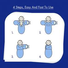 Gllquen Baby Organic Cotton Swaddle Blankets 4-Pack For 0-3 Months Newborn Girls, Pink Floral - 粉色 - 查看 9