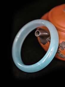Natürliches Quarz Eis Blumen Jade Armband. Transparente Eis Jade Heilserie Gletscherkorn Quarz Stein Armband. Modischer Luxus Schmuck für Frauen, geeignet für den täglichen Gebrauch (kommt mit Geschenkbox)
