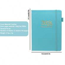 Modelo nuevo 2026, Cuaderno de papel de alta calidad, Suministros de oficina exclusivos para trabajadores de oficina y estudiantes, Con un enchufe de bolígrafo integrado para una fácil portabilidad, Útiles escolares, Vuelta al cole