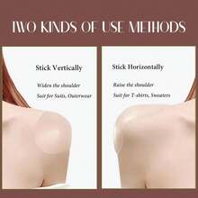 Sholder Pads Ultra Silicone Shoulder Pads For Womens Clothing –Boost Comfort And Posture With Natural,Secure Lightweight Design Ideal For Formal, Casual And Active Wear.2 Pairs - Transparent - 2 Pairs - (1x Transparent+1x Skin) - View 10