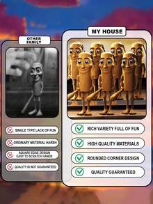 1 件流行山海经 TungTung Sahur 木制铰接人偶，手工 DIY 组装娃娃，可用作吊坠、模型、拼图、儿童教育和减压玩具 - 彩色 - 查看 5