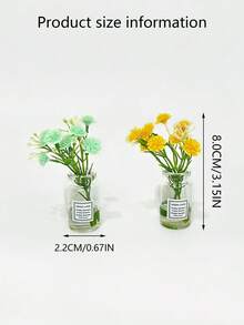 1 chiếc kẹp cửa gió điều hòa ô tô hình hoa cúc Baby's Breath nhiều màu, bao gồm tờ giấy thay thế mùi hương ngẫu nhiên, đồ trang trí cửa gió điều hòa ô tô, máy khuếch tán tinh dầu lọc không khí - Với chồi-Gypsophila - Xem 2