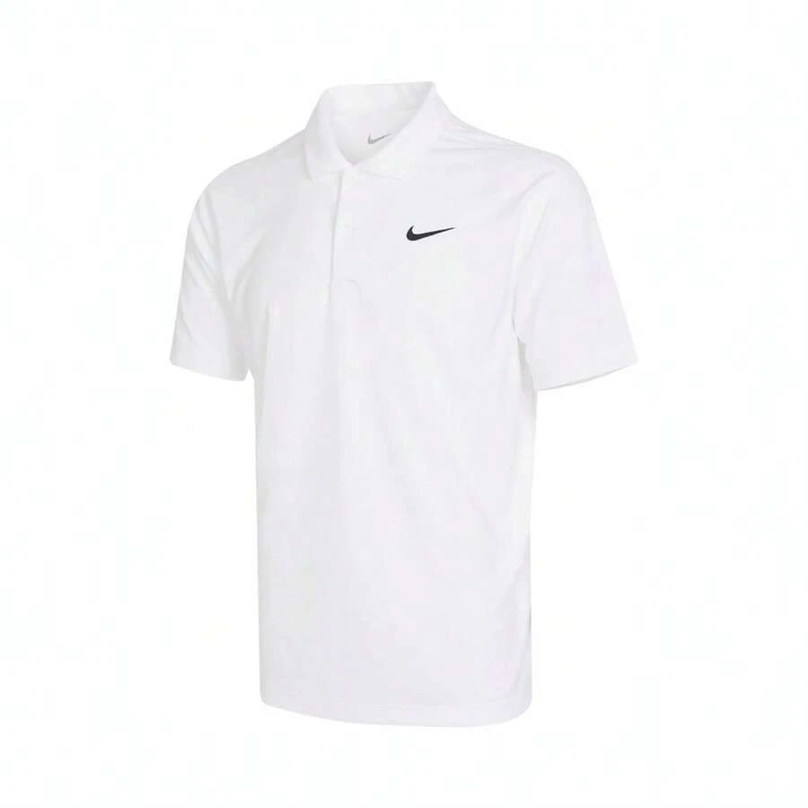 Nike Men's AS M NKCT DF POLO SOLID T-Shirt, Knitted Polo Shirt, DH0858-100 - White - View 1