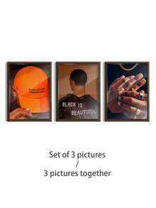 1/3 Stücke, optional mit Rahmen, Chao-Stil, Straßenkultur-Stil, Pop-Stil, dekorative Gemälde, Wandkunst mit Rahmen, Badezimmer-Dekoration, Raum-Dekoration