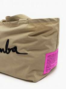 Nuevas bolsas de compras de gran capacidad con diseño de letras de moda estilo perezoso, bolsas de playa de estilo vacacional de un solo hombro, bolsas de playa, mochilas de viaje, billeteras de ocio para damas, adecuadas para ir al trabajo, compras, fiestas, campus y viajes y vacaciones.