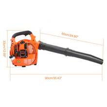 Leaf Blower Cordless Powerful Engine Petrol Powered 26cc Handheld Leaf Blower For Garden - Orange - View 6
