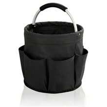 Faltbare 600D Oxford Tuchwerk-Organizer Tasche - Garten Aufbewahrungskorb mit 6 Fächern & großer Mitteltasche, platzsparendes Design mit Tragegriff, perfekt für Haus & Garten Nutzung - Grün/Schwarz, Garten Aufbewahrungslösung | Faltbares Design | Funktionales Design Werkzeugtasche mit 6 Fächern und großem Stauraum - Faltbares platzsparendes Design, multifunktional mit Griff. Geeignet für Gärtnerei