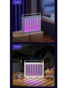 1Pc Mosquito Exterminator LED Light, New Indoor Anti-Mosquito Lamp, USB Fly Killer Mosquito Repellent Mute Mosquito Trap Lamp, Mosquito Killer Lamp, Bug Zapper, Pest Control, Apartment Essentials, College Dorm Essentials, Household Gadgets - Multicolor - View 7