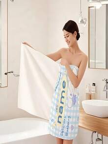 1 条 Sanrio 官方授权肉桂卷主题个性化浴巾，超柔软超细纤维，速干，高吸水性，现代风格，适用于浴室、游泳池、海滩、家居返校浴巾，适用于美容院、酒店运动、家居必需品、毛巾、皮肤护理