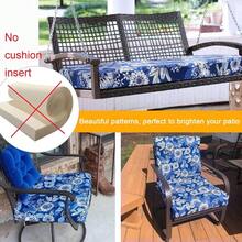 Local Delivery- Outdoor Cushion Slipcovers Waterproof 4 Pack Patio Chair Seat Cushion Covers With Zipper And Tie, 22 X 20 X 4 Inch, Replacement Cover Only - Daisy - View 6