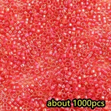 1000pcs Shiny Golden Cylindrical Seed Beads Tiny 2.5mm Japanese Craft Glass Round Loose Sapcer Beads For Diy Tassel Vintage Bracelet Necklace Jewelry Making
