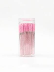 100 cọ chải mi, cọ mascara kèm hộp đựng, cọ chải lông mày dùng một lần có thể uốn cong, cọ chải mi nối mi, dụng cụ ghép mi - Nhiều màu - Xem 10