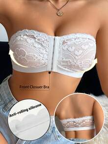 Women's Wireless Front Closure Comfortable T-Shirt Bra