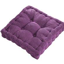 Meditation Floor Square Pillow For Seating On Floor Solid Tufted Thick Pad Cushion For Yoga Balcony Chair Seat Cushions - purple - 查看 13