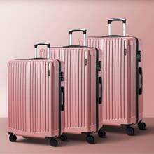 SUN YEE Mazam 3PCS Luggage Suitcase Trolley Set Travel TSA Lock Storage ABS Case Pink
