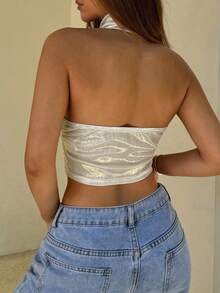 优雅无袖闪亮针织背心，适合夏季、复活节、乡村音乐会、毕业典礼、早午餐服装，闪耀文艺复兴博览会，杏色