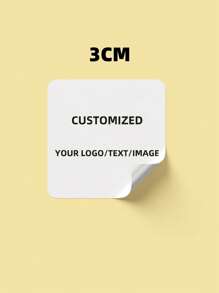 1~100Pcs Personalized Labels - Custom Stickers Square Stickers With Any Design Image Logo Text, Waterproof Stickers, Custom Thank You Labels Stickers Unique Ideal Gifts For Her Friends, Son, Daughter, School Students, Workers, Kids School, Home, Office, Multi-Functional, Adhesive, Exquisite, Stylish, Cute, Soft, Colorful, Cartoon, Ideal Gifts For Him, Ideal Gifts For Her, Her, Girlfriend, Dad, Boyfriend, Family, Mom, Friends, Son, Daughter, Home, School, Dining Room, Living Room, Bedroom, Tea Room, Office