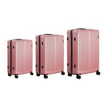 SUN YEE Mazam 3PCS Luggage Suitcase Trolley Set Travel TSA Lock Storage ABS Case Pink
