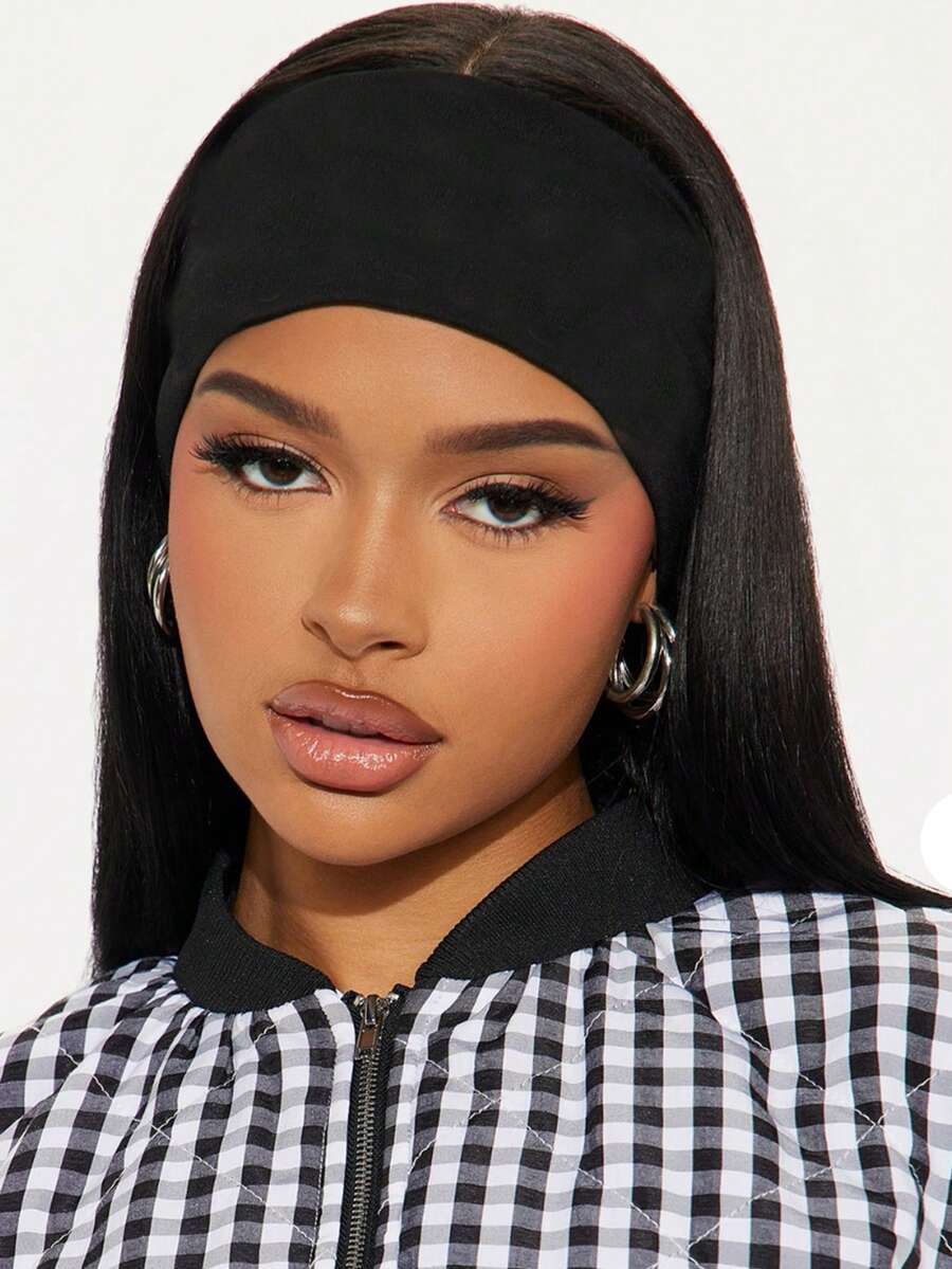 1 Stück einfarbiges Sport Yoga Stirnband, schweißabsorbierendes elastisches Haarband für Männer und Frauen, Laufen, Fitness, Kopftuch für Frauen Frauen Bandanas Winter Haarzubehör