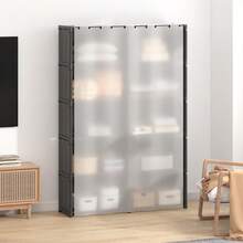 1 件便携式衣柜，卧室家用易组装布衣柜收纳柜，材质：不锈钢管 + 无纺布 + 塑料 - 彩色 - 查看 8