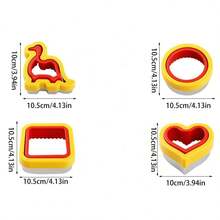 6 piezas/8 piezas/9 piezas/12 piezas Molde de cortar galletas de acero inoxidable con patrón de fruta, molde de cortar galletas de patrón aleatorio mixto para cocina - Verde - Ver 8