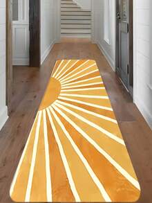1pc Decorative Carpet, Sunshine Printed Rug For Bedside, Bedroom, Study, Living Room, Home Decor, Washable Area Rug, Hallway Runner - Multicolor - View 16