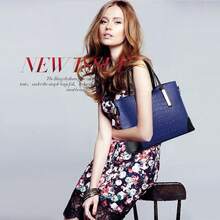 SYKT Monederos y bolsos para las bolsas de asas de hombro de la bolsa para mujer Carteras - 7-04 Azul Oscuro - Ver 8
