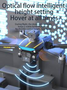 Drone, Cámara Dual HD, Fotografía Aérea, Quadricóptero de 4 Ejes, Aeronave Plegable, Estabilización de Flujo Óptico, Motor Sin Escobillas, Juguete de Avión Control Remoto, Accesorios de Color Aleatorio - Multicolor - Ver 7