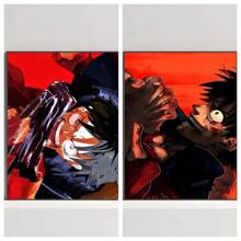 1/2 piezas Póster clásico de anime y cómic One Piece, material resistente al agua apto para decoración del hogar, habitación, bar, cafetería. Arte mural perfecto como regalo para fans de los cómics, sin marco.