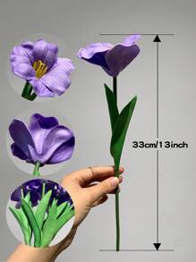 5pcs/1pc Artificial Tulip Flower Home Decor Flower Arrangement Wedding Bouquet Indoor Faux Flower Stems In Vase Party Decoration Centerpieces, Suitable For Wedding Decoration, Bridal Backdrop Props, Bouquets, Corsages, Arch, Party Decorations, Gifts, Christmas, Halloween, St. Patrick's Day