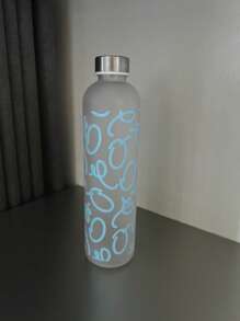 1000ml Artistic Graffiti Water Bottle With Stainless Steel Lid, Leakproof Gym Sports Cup, PC Large Capacity Drinkware For Fitness Travel | Unique Paint Design