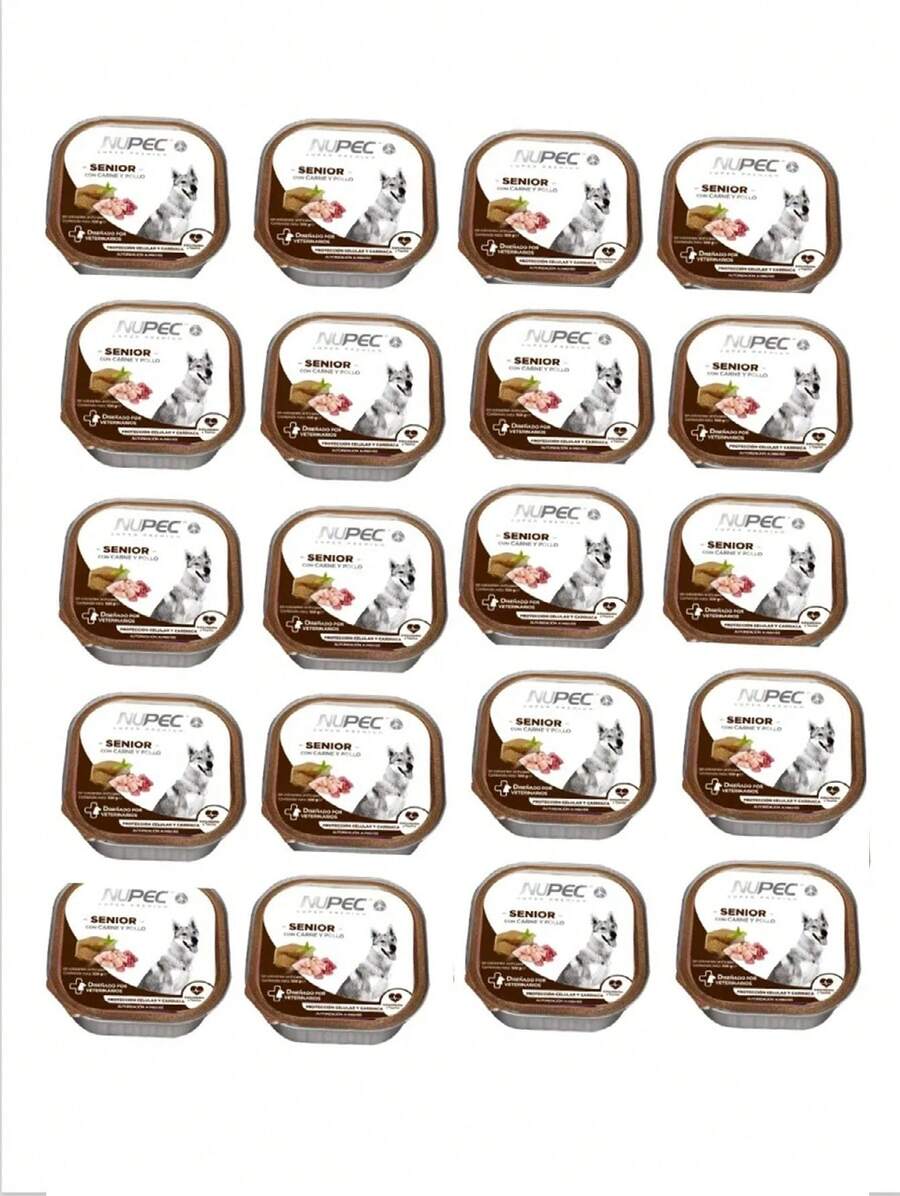 Paquete De 20 Latas Nupec Senior - Caqui - Ver 1