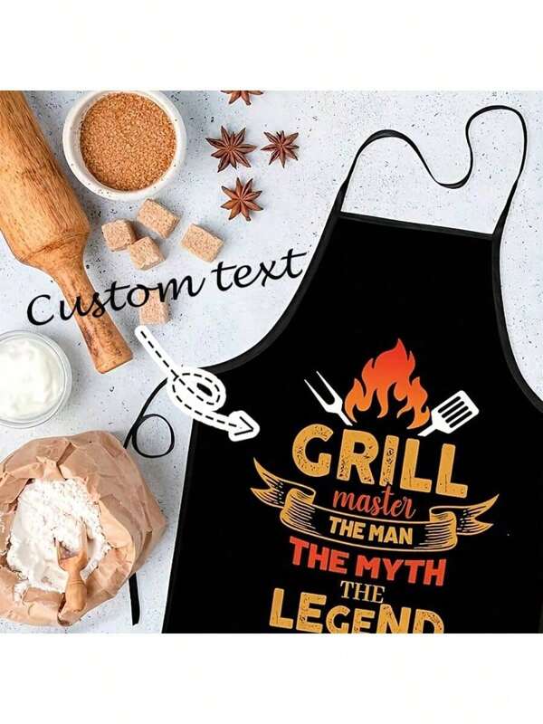 1 Stück lustschürze für Männer und Frauen für den Grill, 100% Polyester, perfektes Geschenk zum Vatertag, 1 Stück personalisierte foto-kochs chürze, wasserdichter horizontal gewebter Nylonstoff mit foto, individualisierbare lustige Bilder Kochschürze für Mutter Vater Männer Frauen