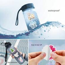 55PCS Fresh And Simple Stickers Vinyl Aesthetics Stickers Scrapbooking, Diary, Bumper, Skateboard, Water Bottle, Cartoon, Hard Hat, Car Stickers And Decals - Multicolor - View 6