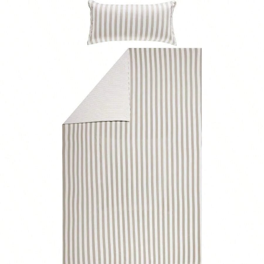 Duvet Covers - 灰褐色-白色 - 查看 1