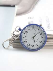 1个/件装石英怀表钥匙扣，夹式怀表，开口表带，阿拉伯数字表盘，钥匙扣，汽车钥匙扣，钥匙圈，钥匙扣配件，配套钥匙扣，便携式男女通用电子表，适合学生、包包挂饰、汽车配件、教师、朋友、姐妹等作为礼物。 - 彩色 - 查看 17