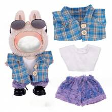 [Solo ropa] Conjunto de ropa para muñeca de 17CM, juego de ropa intercambiable para muñecas LABOBO de 1ª/2ª/3ª generación de 17CM (sin incluir la muñeca ni los zapatos)